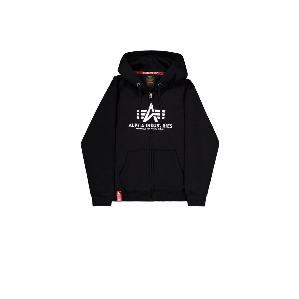 Mikina Basic Big Logo Zip Hoodie - Alpha Industries