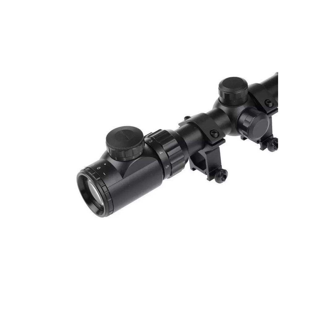 Puškohled 3-9X50 AOEG s podsvíceným záměrným křízem - červená-zelená - Theta Optics